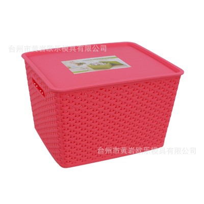 【生產】大號儲物箱模具 帶蓋整理箱模具 彩色百納箱模具