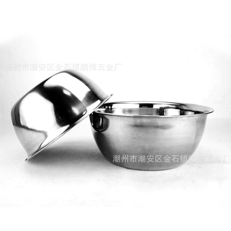 不銹鋼調(diào)料缸 無磁加厚08調(diào)料盆物斗味斗 深面盆22cm-30cm可配蓋