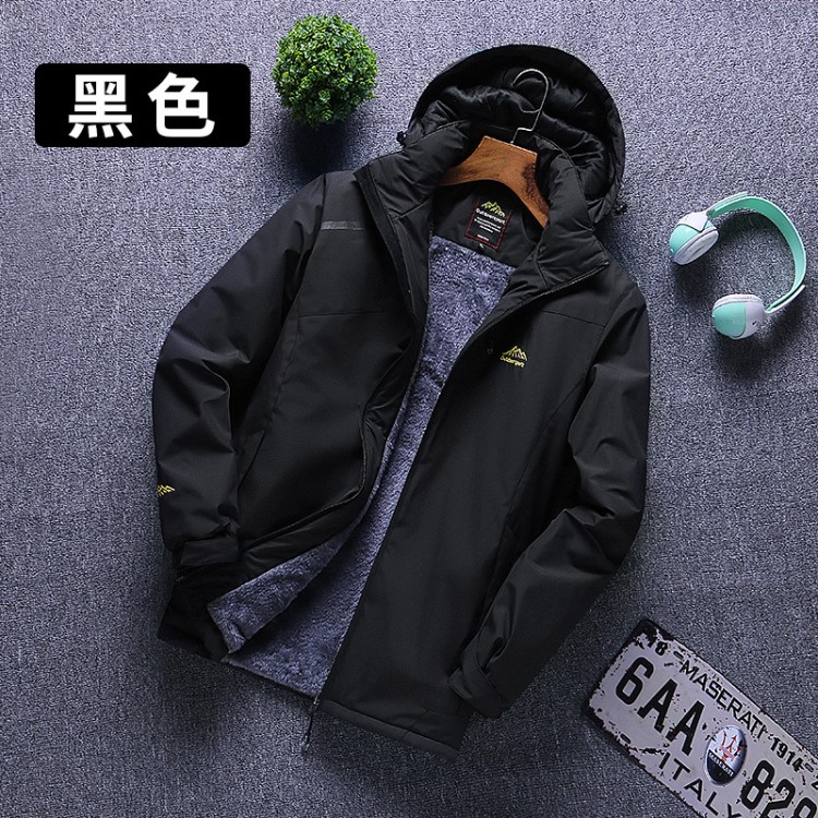 冬季沖鋒衣男棉服外套戶外加絨加厚棉衣釣魚登山服批發(fā)一件代發(fā)