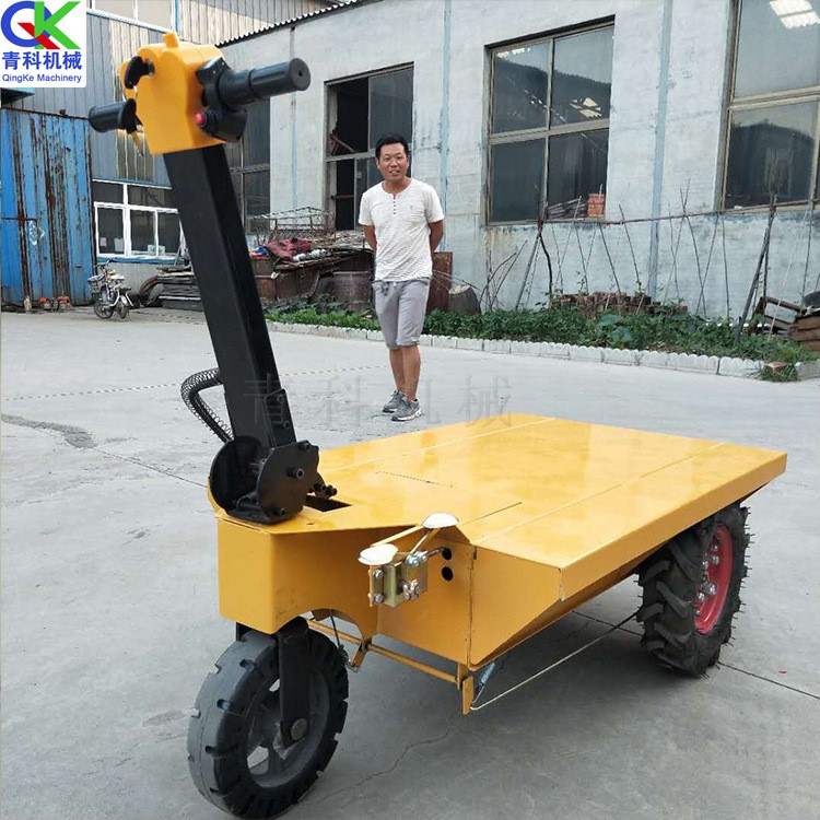 電動手推平板車 三輪搬運拉磚車 手推式環(huán)保平板三輪車轉(zhuǎn)運車