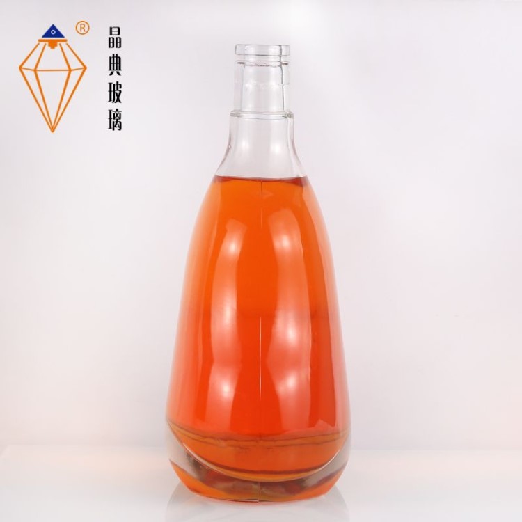 厂家直销 订制创意精品玻璃空酒瓶1500ml 洋酒玻璃瓶 葫芦形