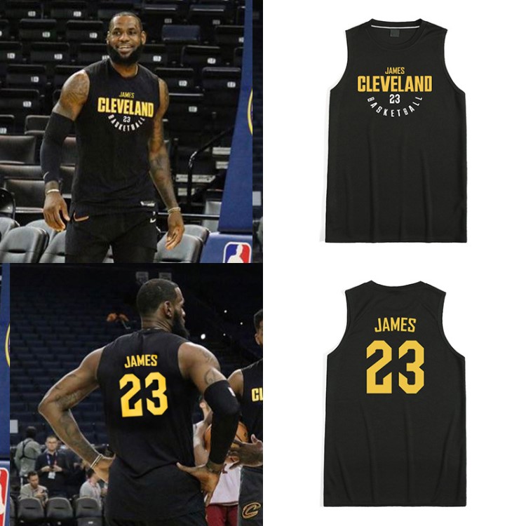 湖人T恤詹歐文杜蘭特猛龍NBA姆斯訓(xùn)練服籃球運動短袖背心無袖