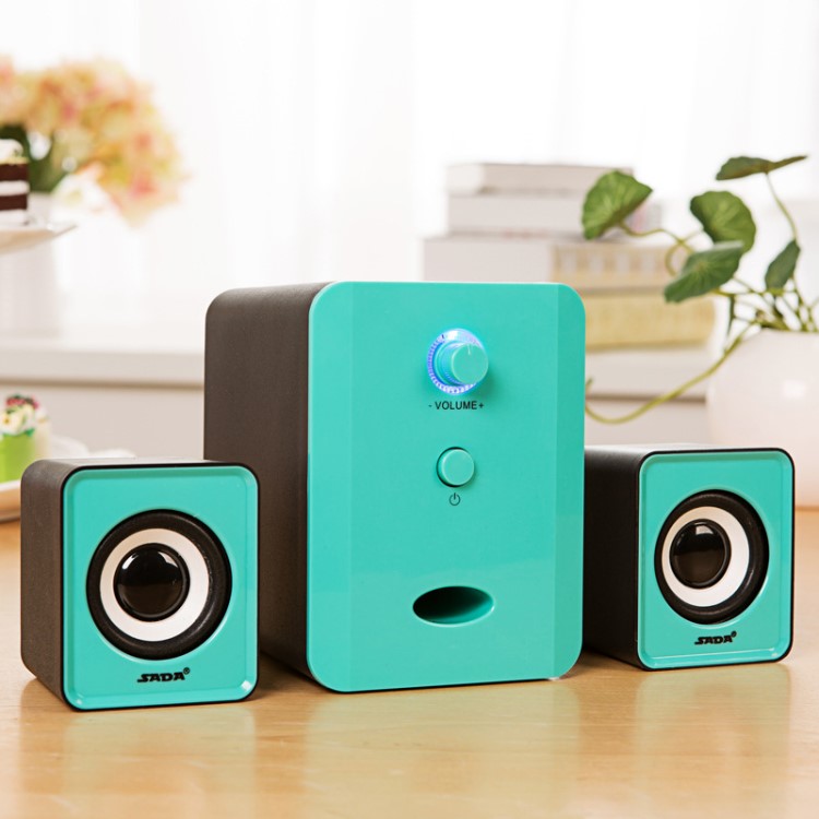 筆記本臺式機家用有源2.1有線電視音響迷你手機小音箱 電腦塑料炮
