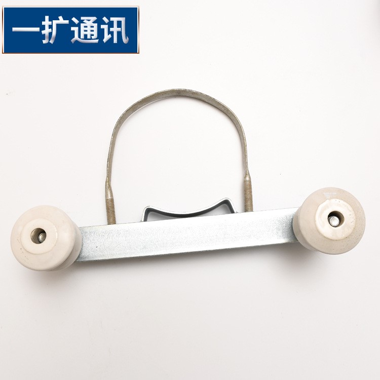 加工定制二線(xiàn)擔(dān)熱鍍鋅抱箍雙槽夾板 電線(xiàn)桿角鐵橫擔(dān)通信器材