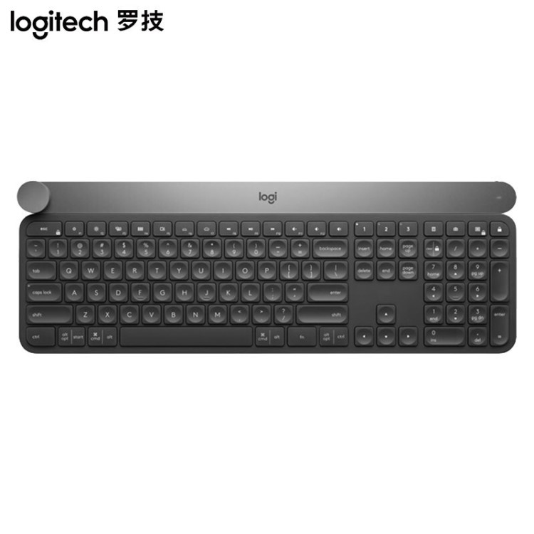 羅技（Logitech） Craft無線藍(lán)牙 智能控制旋鈕設(shè)計(jì)快速充電鍵盤