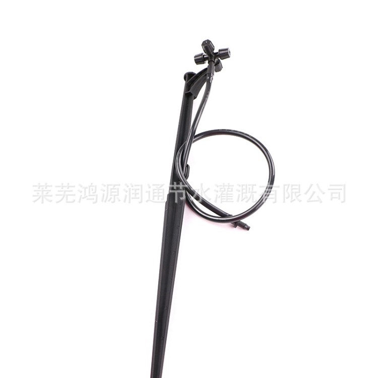 四出口十字霧化微噴頭地插套裝新料插桿不易褪色廠家直銷產地貨源