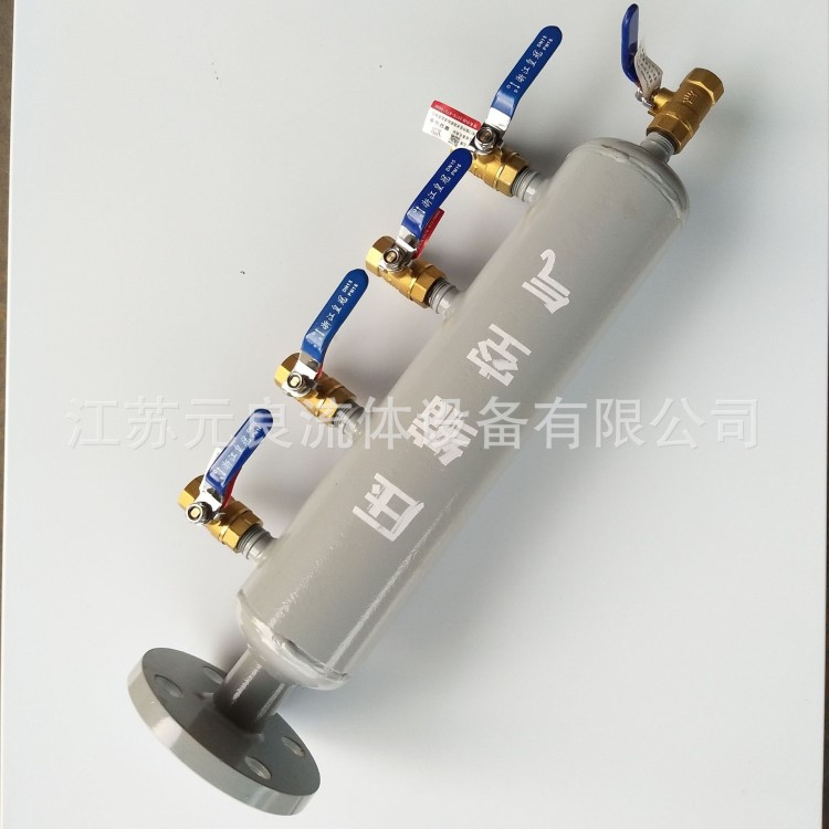 法蘭立式壓縮空氣集氣包車間集中供氣終端配氣器帶閥門快速接頭