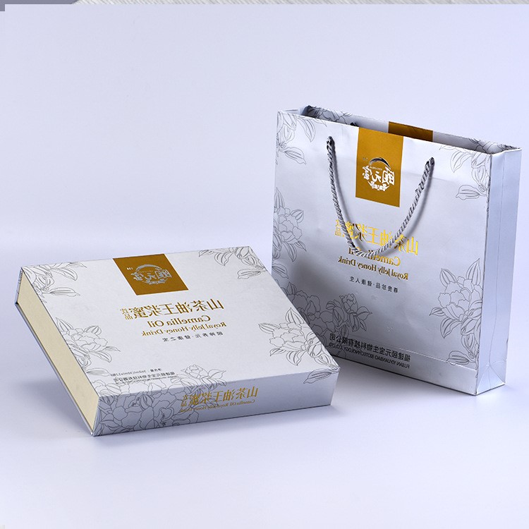 特種紙手提袋紙盒印刷 山茶油禮品盒定做 漿蜜包裝盒廠家定制