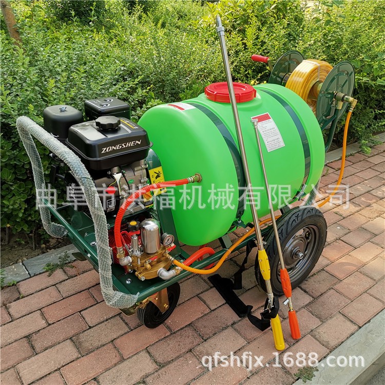 山東批發植保機械打藥機 160L汽油手推式噴霧器 農用噴管噴灑機
