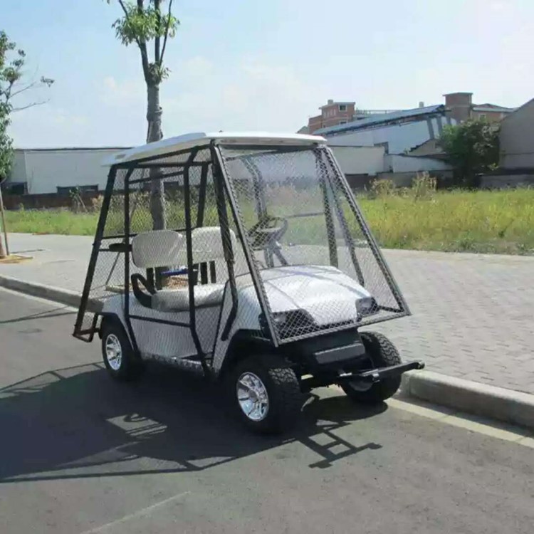 廠家直銷高爾夫球場專用2座白色撿球車代步車電動巡邏車