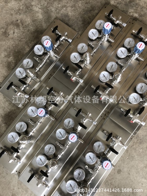 氣體半自動(dòng)切換裝置 減壓控制裝置316不銹鋼匯流排 膜片閥吹掃空