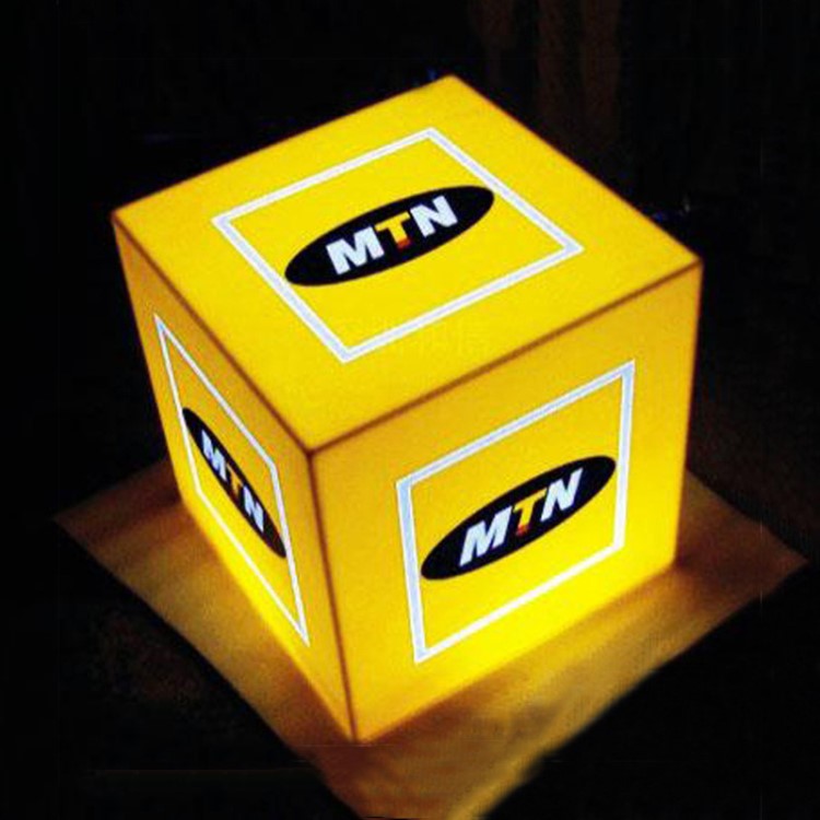 压克力展示灯箱亚加力广告灯箱四面发光led灯箱定制生产