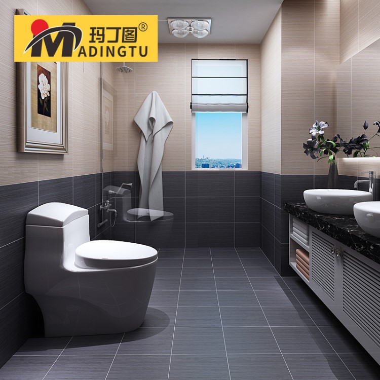 佛山瓷磚 拉絲仿古磚600x600地磚廚房衛(wèi)生間墻磚防滑耐磨地板磚