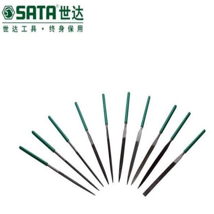 SATA世達(dá)10件套什錦銼03803 5x180MM 銼削小工件和精密零件小銼刀