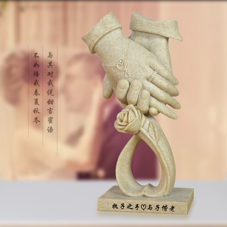 结婚礼物 创意个性摆件定制送闺蜜新婚浪漫婚庆周年纪念日送老婆