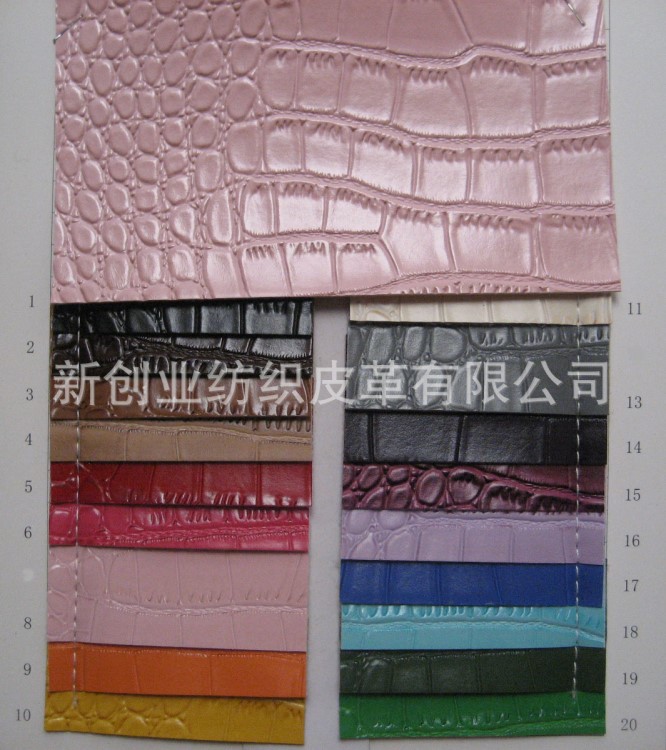 鱷魚紋革琉璃冊皮革雜志冊皮雕冊皮料辦公用品PVC皮裝飾皮料
