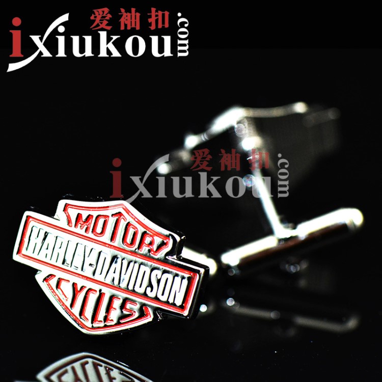 英博 摩托車造型琺瑯車標袖扣袖釘男士法式紐扣cufflinks/991317
