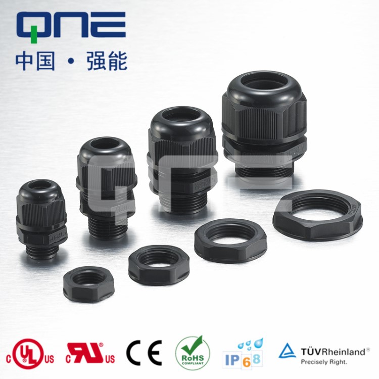 【QNE強能】M8&times;1.25尼龍防水電纜接頭/電纜固定頭/格蘭頭