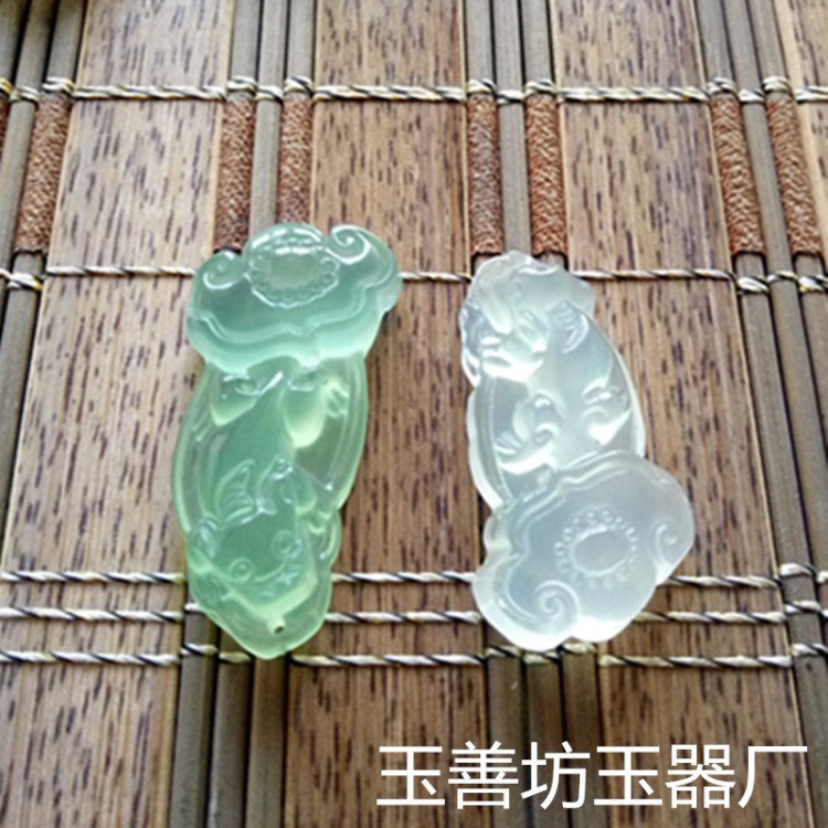 岫玉吊墜貔貅如意天然岫巖玉石掛件廠家批發(fā)diy飾品配件男女掛墜