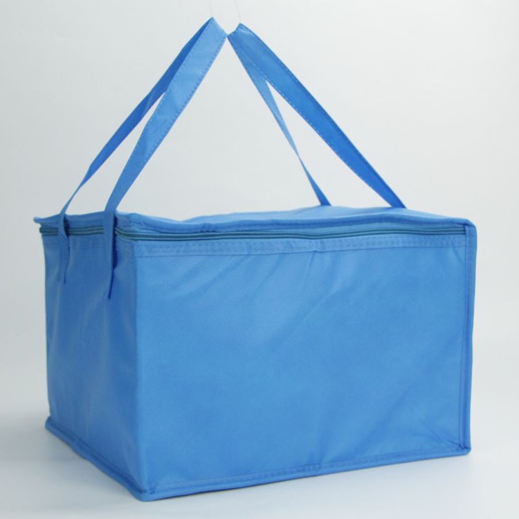 厂家直销创意铝膜无纺布保温包定做丝印牛津布拉链保温袋批发现货