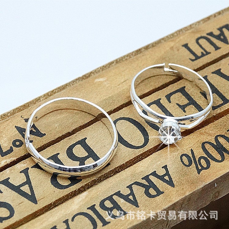 義烏廠家批發(fā)結(jié)婚戒指 情侶對(duì)對(duì)戒新娘新郎互換戒指婚慶新娘飾品