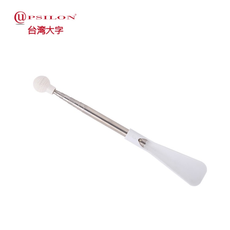 供應大字牌伸縮不銹鋼高爾夫鞋拔 多功能金屬可折疊鞋抽 提鞋器