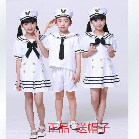 六一兒童小海軍表演服裝少兒演出服男女童海軍服我是小小兵合唱服