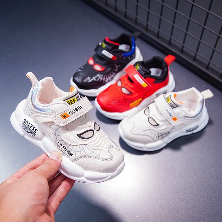 诺贝奇奇2019秋季新款儿童运动鞋蜘蛛萌侠发光童鞋children shoes