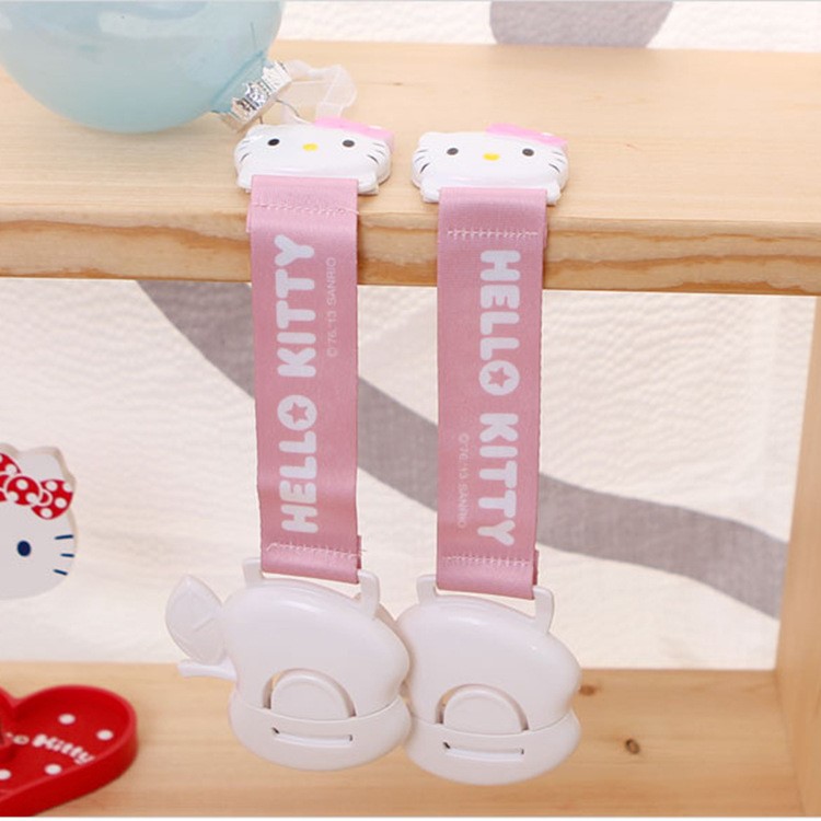 hellokitty寶寶抽屜鎖兒童鎖扣嬰兒防護(hù)用品 剩3個(gè)