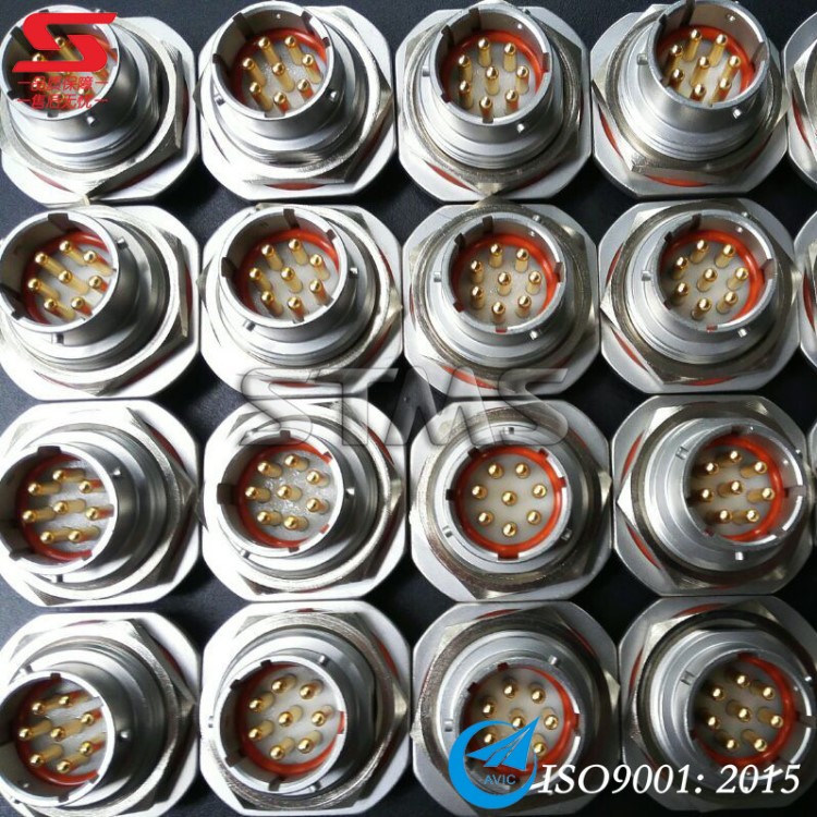 玻璃燒結 金屬玻璃封接 氣密航插 8芯16A玻璃密封航空插頭