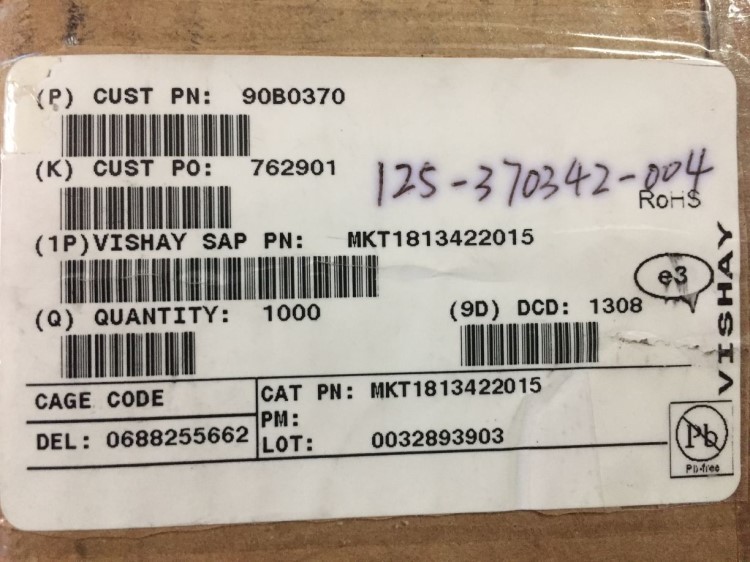 德國VISHAY ERO MKT 1813 100V 0.22UF 224 無極薄膜發燒偶合電容