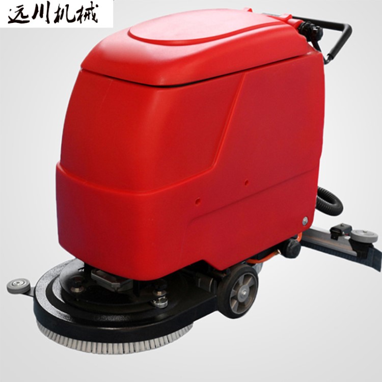 全自动洒水刷地吸水一体机超市洗地机环氧地面洗地机刷地吸水机