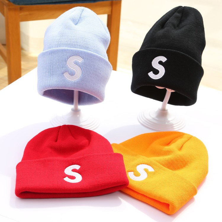 Supreme New Era S Logo 大S嘻哈針織帽男雙面小標(biāo)帽子女冷帽003