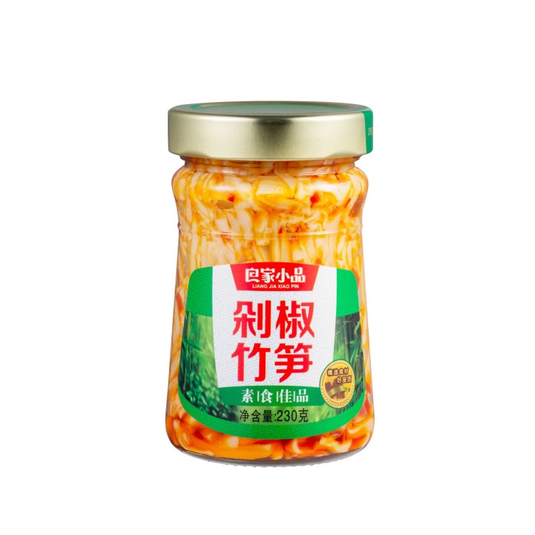 江西特產(chǎn)良家小品剁椒竹筍230g 剁辣椒筍制品醬腌菜蔬菜罐頭廠家