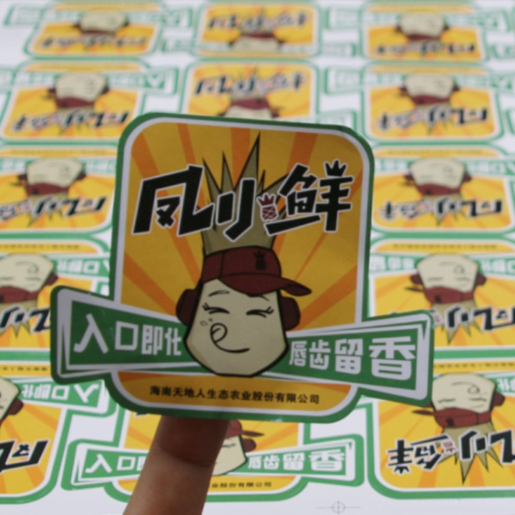 定制不干膠標簽印刷透明pvc食品標貼紙二維碼廣告貼紙廠家批發