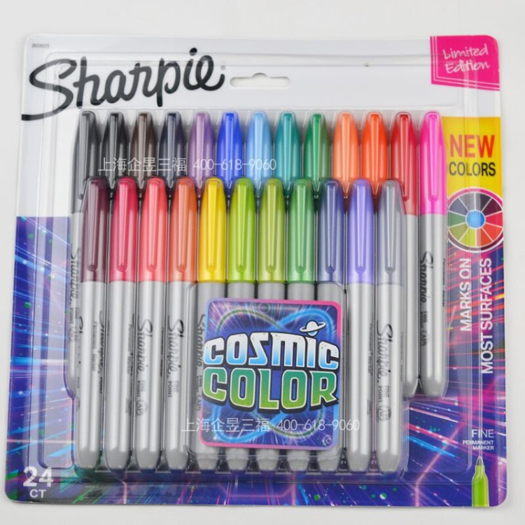 美國三福記號筆Sharpie24色12色4色8套裝彩繪馬克筆記號筆31993