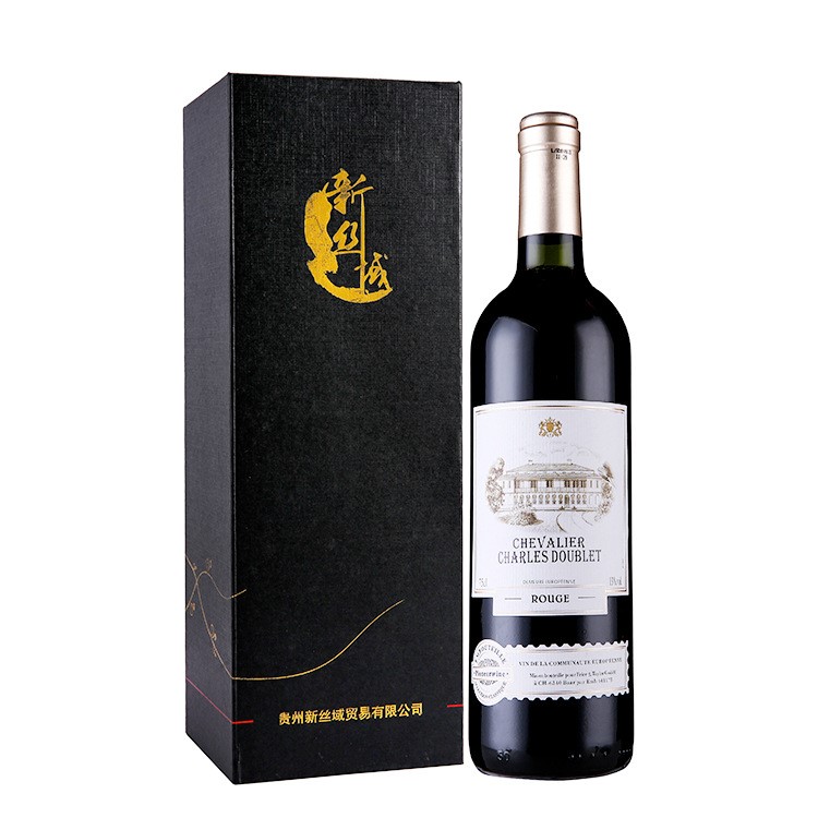 貴州新絲域貿(mào)易 查爾斯杜本騎士干紅葡萄酒13%vol紅酒750ml