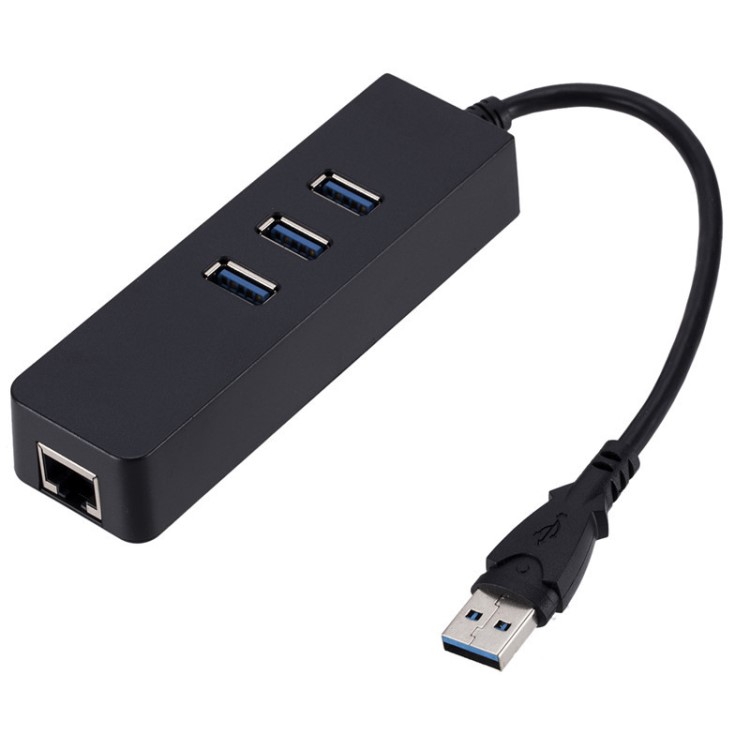 USB3.0 HUB千兆網(wǎng)卡 usb轉(zhuǎn)rj45外置有線網(wǎng)卡帶3口HUB集線器