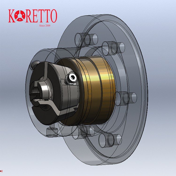 Koretto 库来特高精度精密液压卡盘配柔性橡胶夹头 加长鼻型