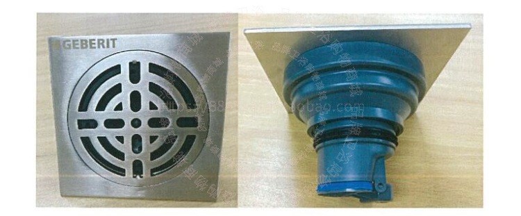 吉博力GEBERIT下排水地漏PVC防臭重力地漏洗衣機地漏新品