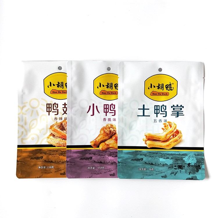 彩印塑料休閑食品包裝真空袋 小胡鴨鴨掌鴨翅鋁箔包裝袋廠家定做