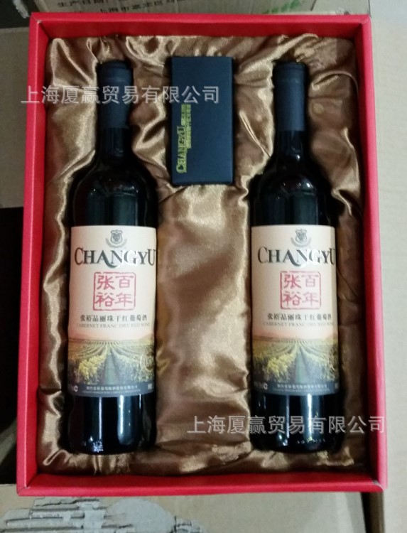 批发红酒 张裕百年 张裕特选级品丽珠750ml干红葡萄酒 礼盒