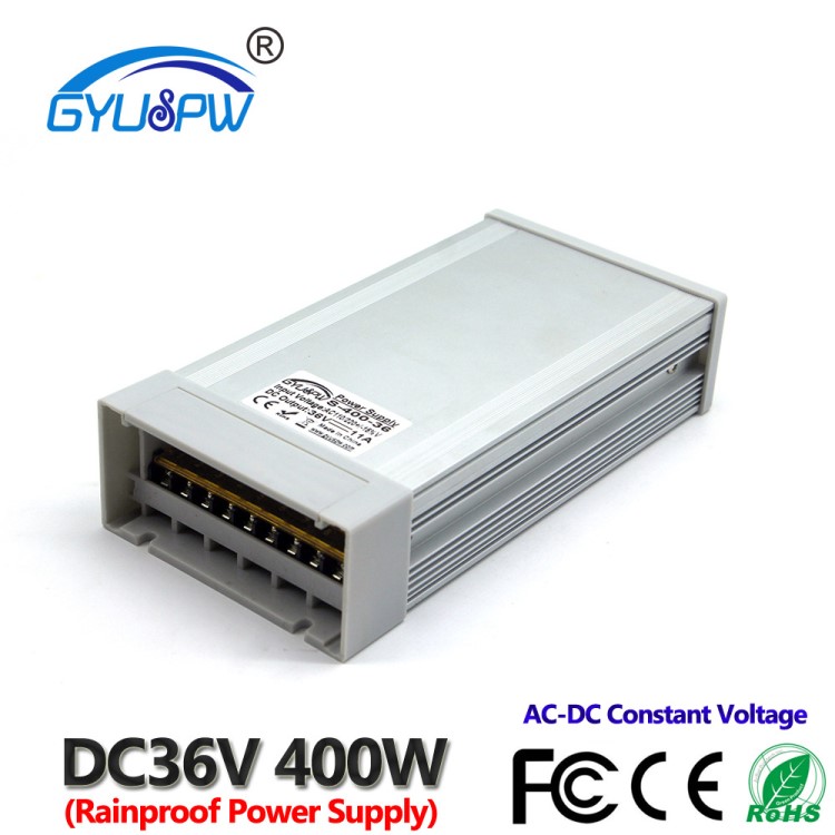 足功率DC36V400W防雨開關(guān)電源 戶外LED燈具模組電源 打印機(jī)驅(qū)動(dòng)