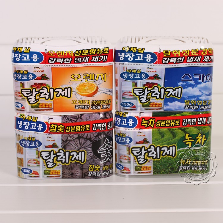 韩国冰箱除味剂/清新剂/净化剂 150G 竹炭 柠檬 绿茶 海洋