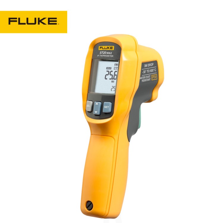 福禄克旗舰店 Fluke ST20 max 工业高精度数显手持红外测温仪