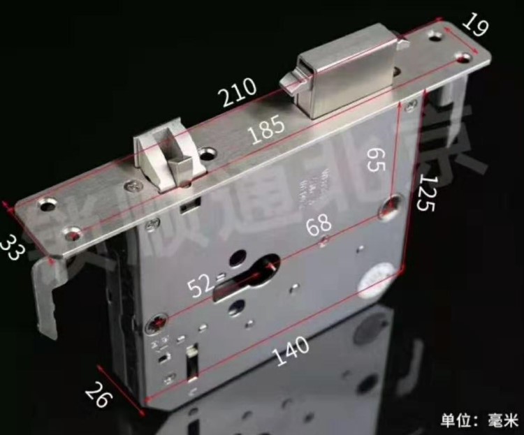 電子指紋鎖不銹鋼異型非標(biāo)鎖體