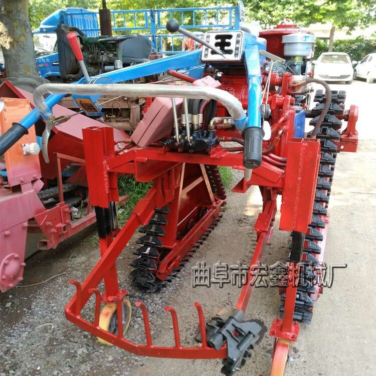 手扶電啟動拖拉機 生姜收獲機