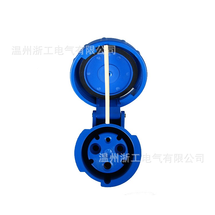 ZNG浙工ip67工業(yè)防水連接器63a3p 單相三孔63a工業(yè)插座戶外臨電