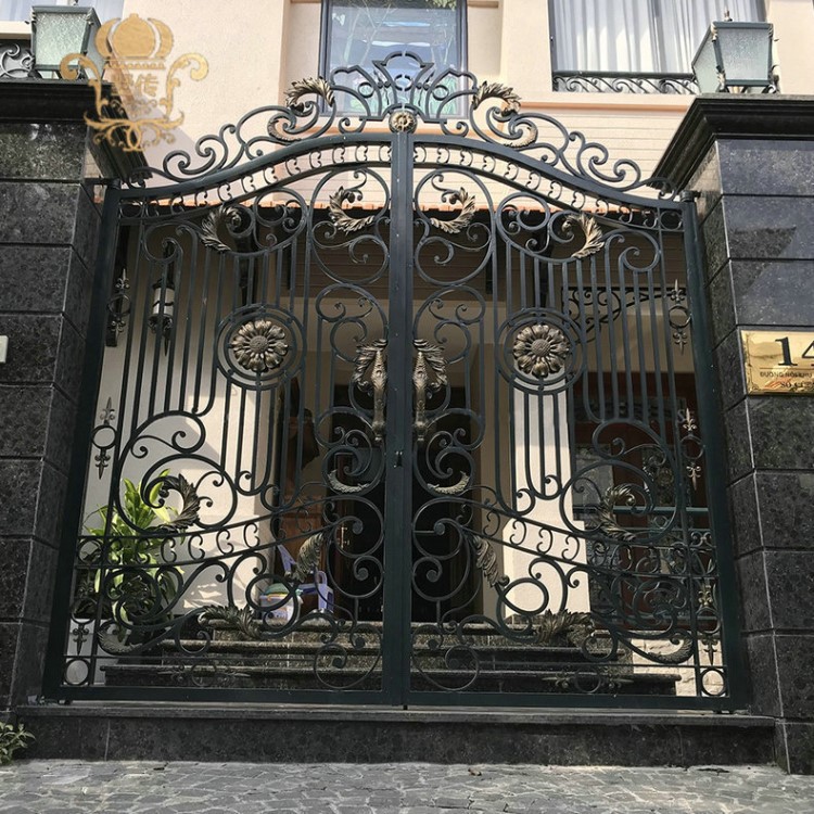 鐵藝大門 平移鋁藝大門 鋁藝大門銷售 豪華鋁藝大門 廠家直銷