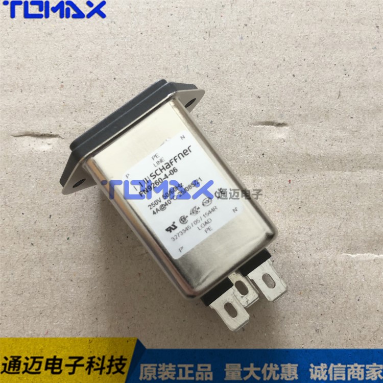 原裝Schaffner FN9260-4-06 交流電源輸入模塊 GEN FUSED 4A